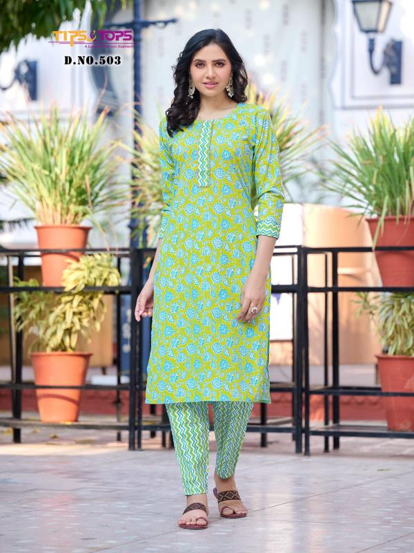 Tips And Tops Cotton Candy Vol 5 Summer Kurti With Bottom Collection